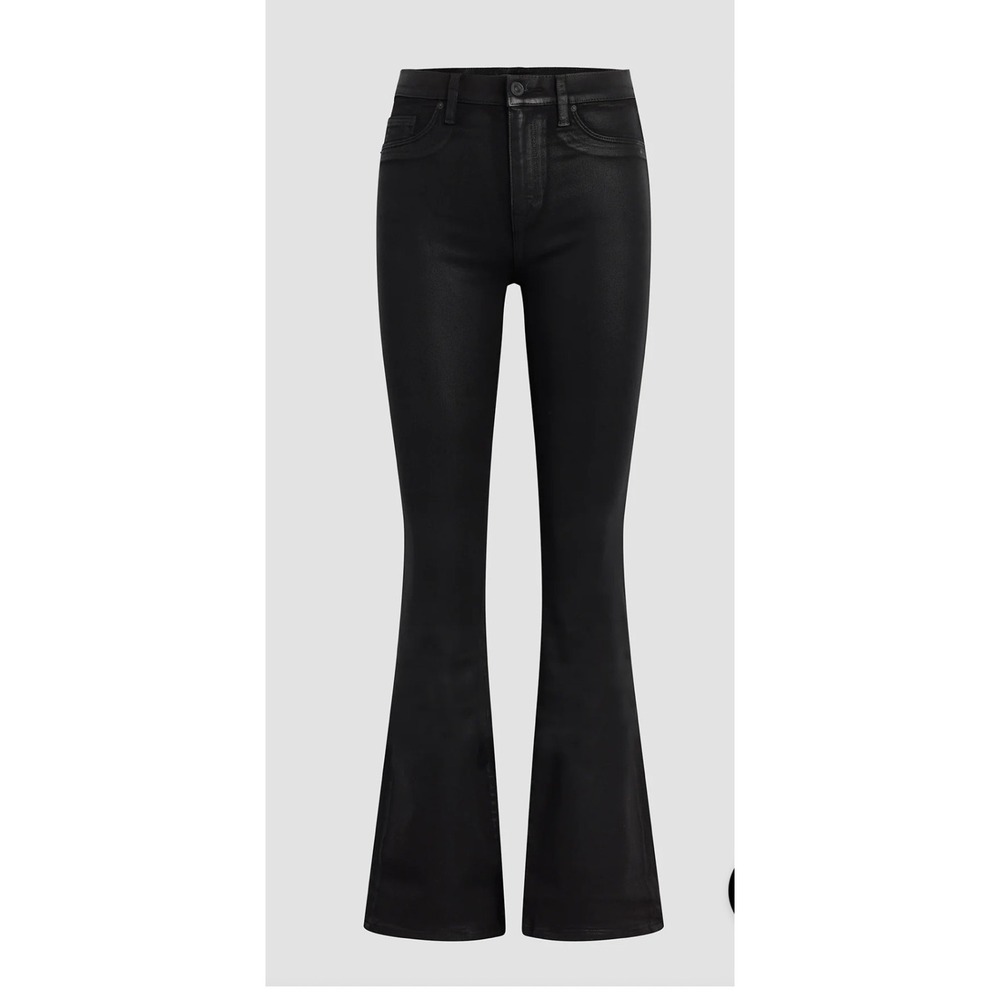Hudson Nico Mid Rise Bootcut Coated Black Barbara Jeans Women's Size 34 - Picture 6 of 16